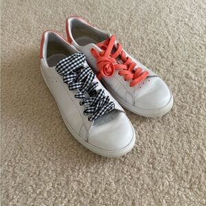 Tory Burch Howell Court White Leather Sneakers 8